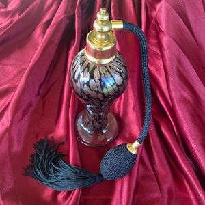 Vintage Glas Act Studios atomizer perfume bottle tortoiseshell